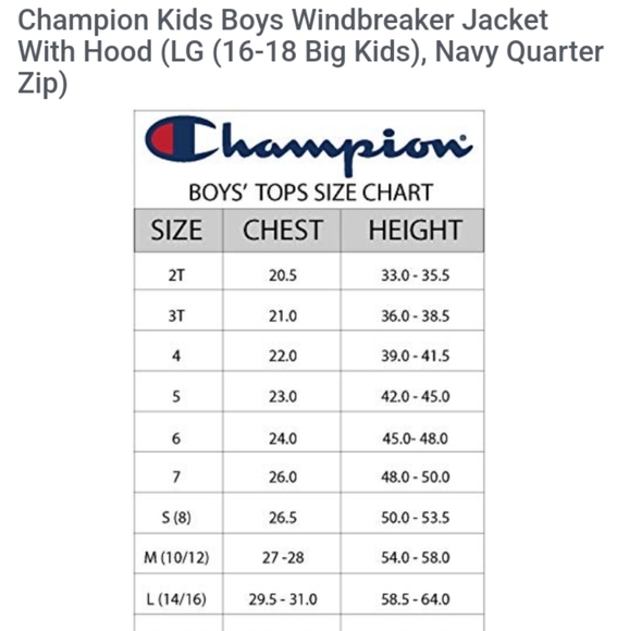 KIDS CHAMPION WINDBREAKER JACKET - Picture 7 of 8